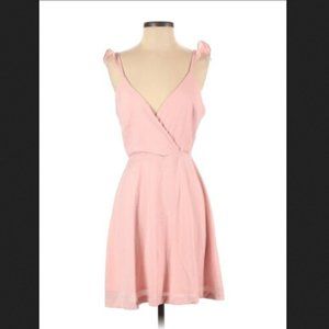 Dee Elly Women's Pale Pink Strappy Mini Dress Size XXL